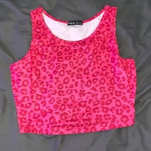 SHEIN LEOPARD CROP TANK